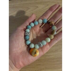 Korean Handmade Blue Bead Kawaii Bracelet